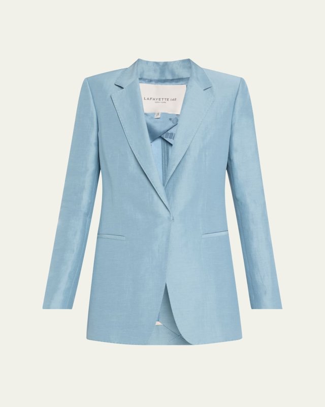 Elongated Pick Stitch Blazer
